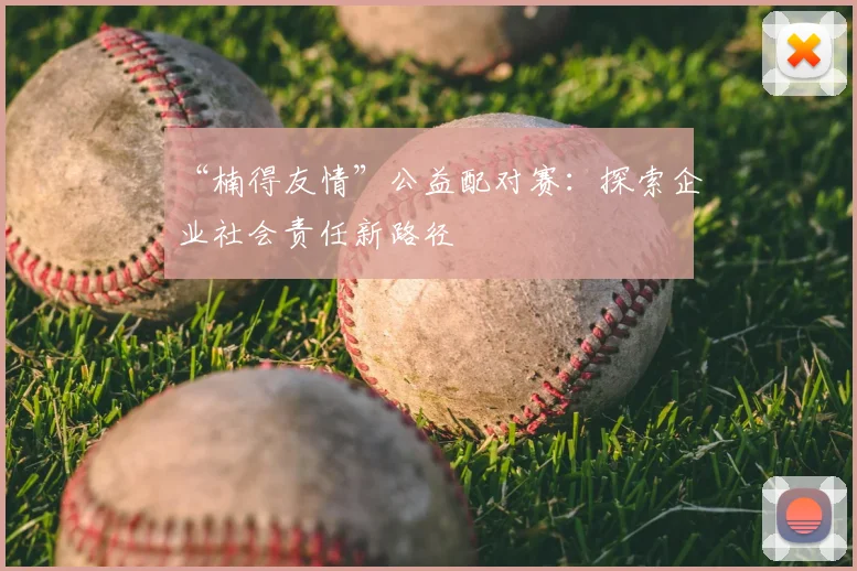 “楠得友情”公益配对赛：探索企业社会责任新路径